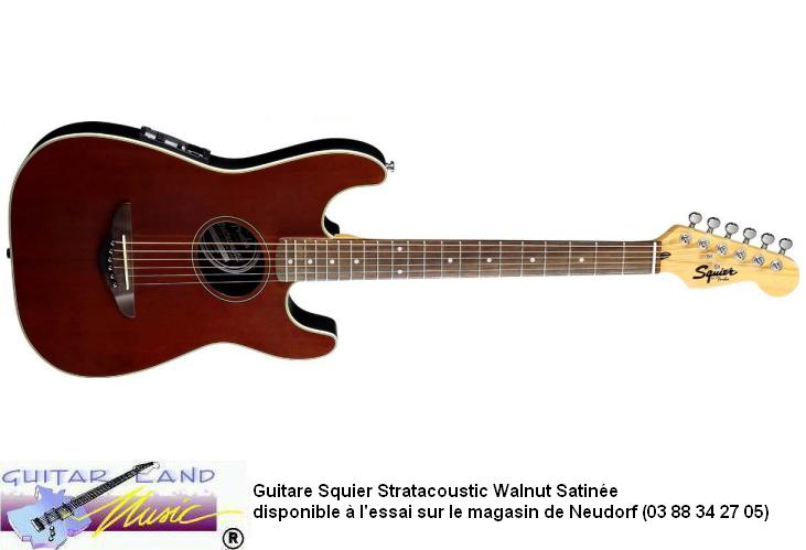 Guitare Squier Stratacoustic Walnut Satin Electro
